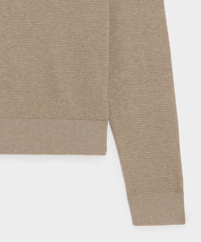 Vista Sweater Polo - Heather Taupe
