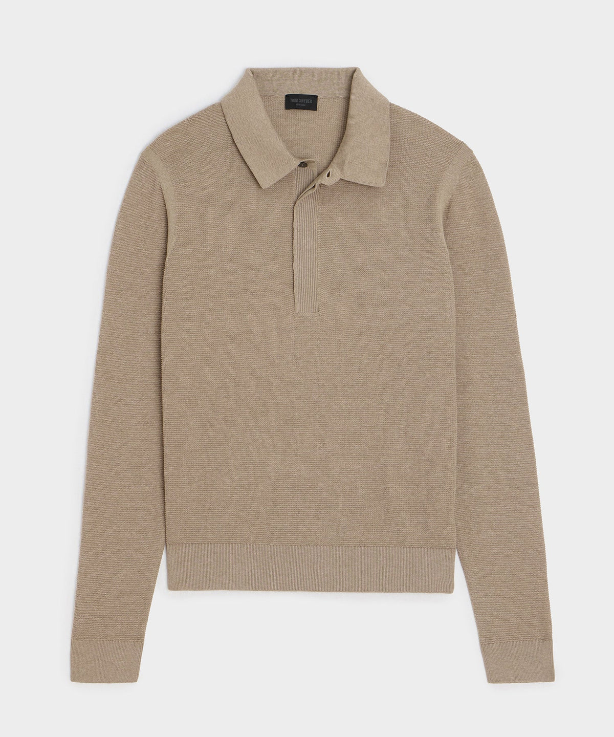 Vista Sweater Polo - Heather Taupe