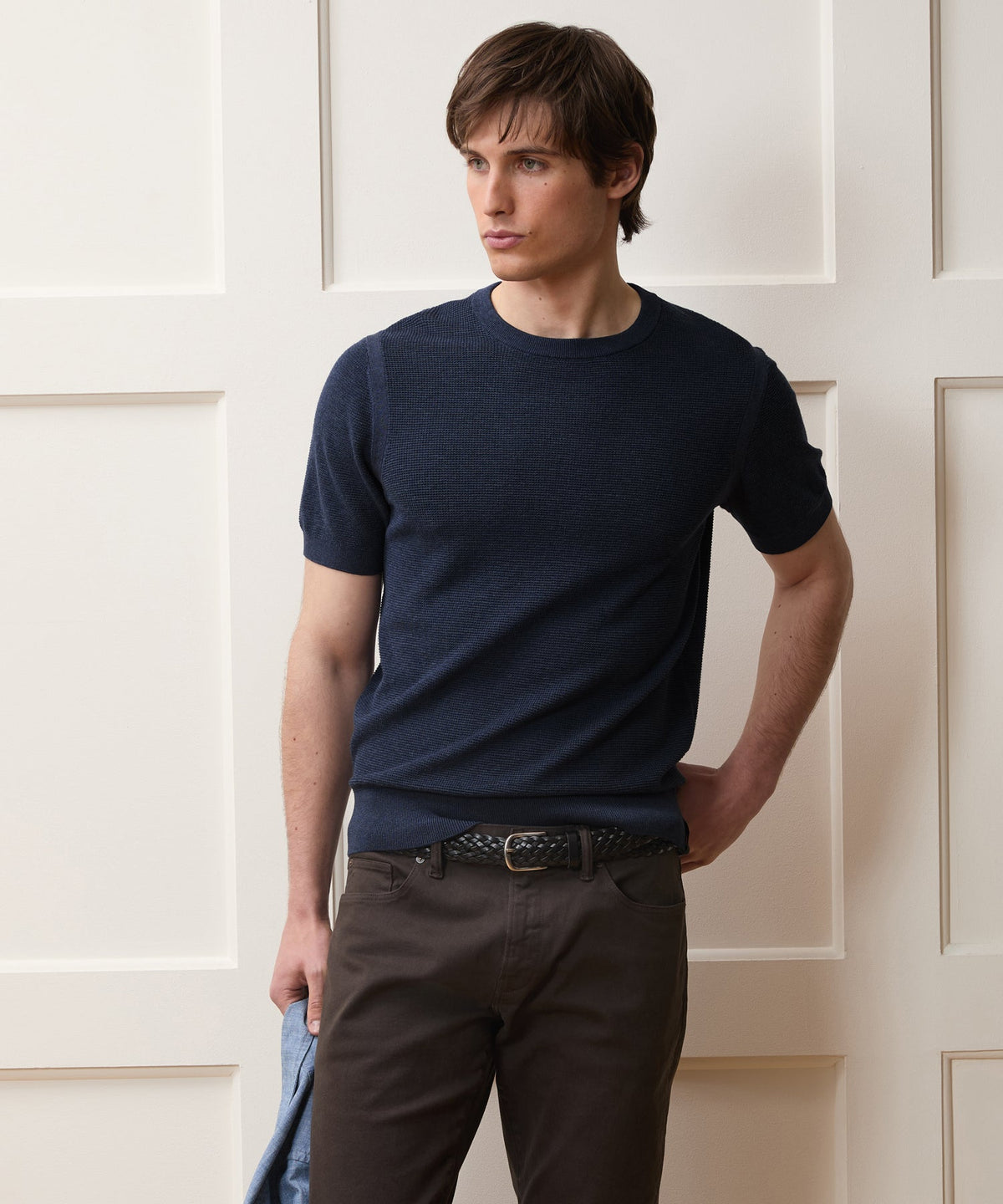 Vista Sweater Tee - Heather Navy