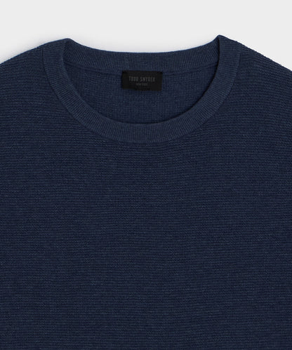 Vista Sweater Tee - Heather Navy