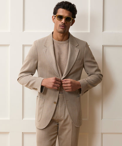 Italian Cavalry Twill Madison Jacket - Tan