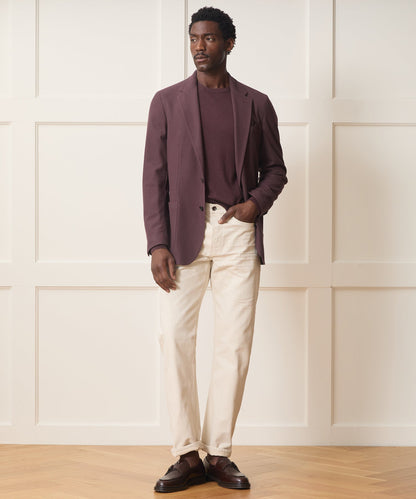 Italian Knit Sport Coat - Blackberry