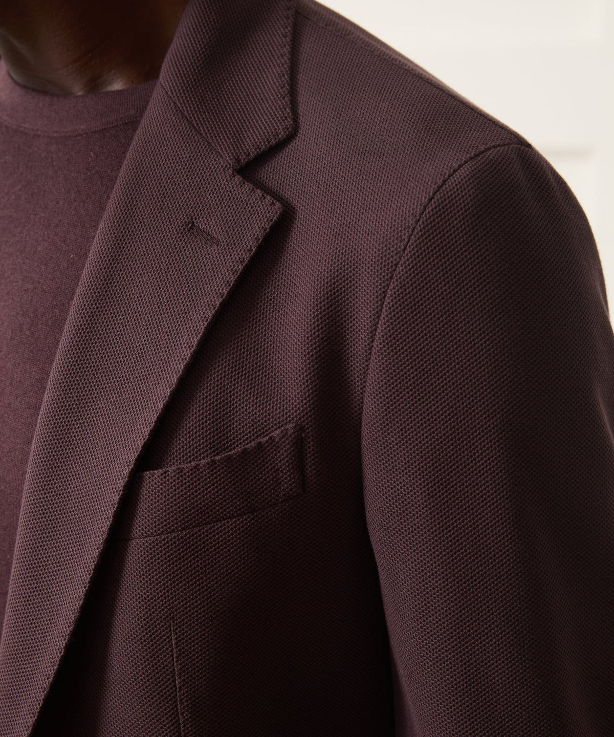 Italian Knit Sport Coat - Blackberry