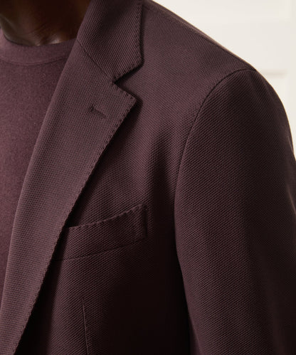 Italian Knit Sport Coat - Blackberry