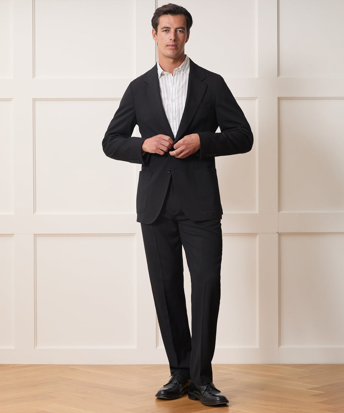 Italian Gabardine Madison Jacket - Black