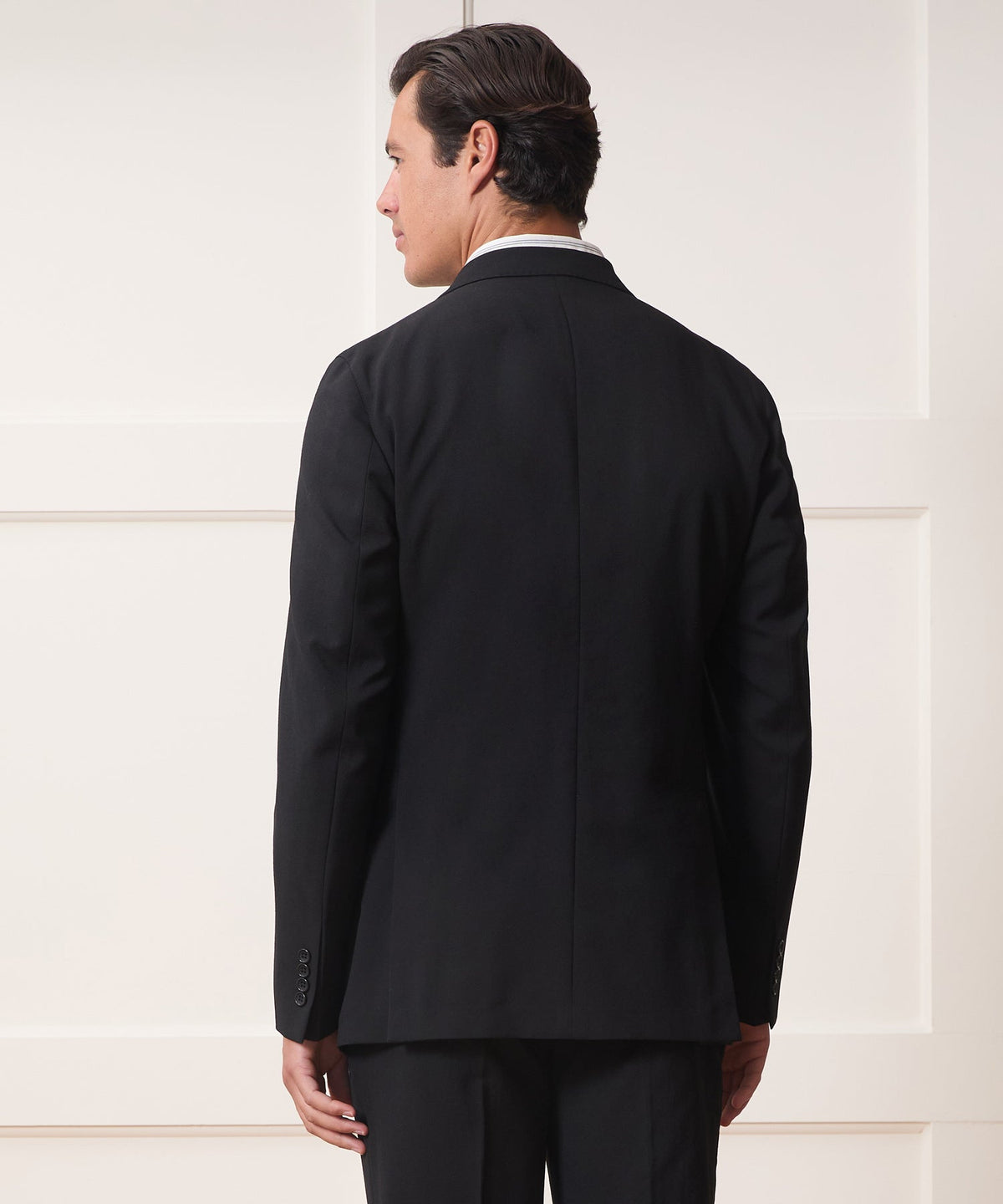 Italian Gabardine Madison Jacket - Black