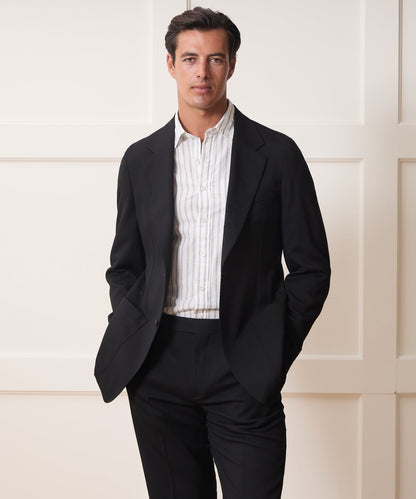 Italian Gabardine Madison Jacket - Black
