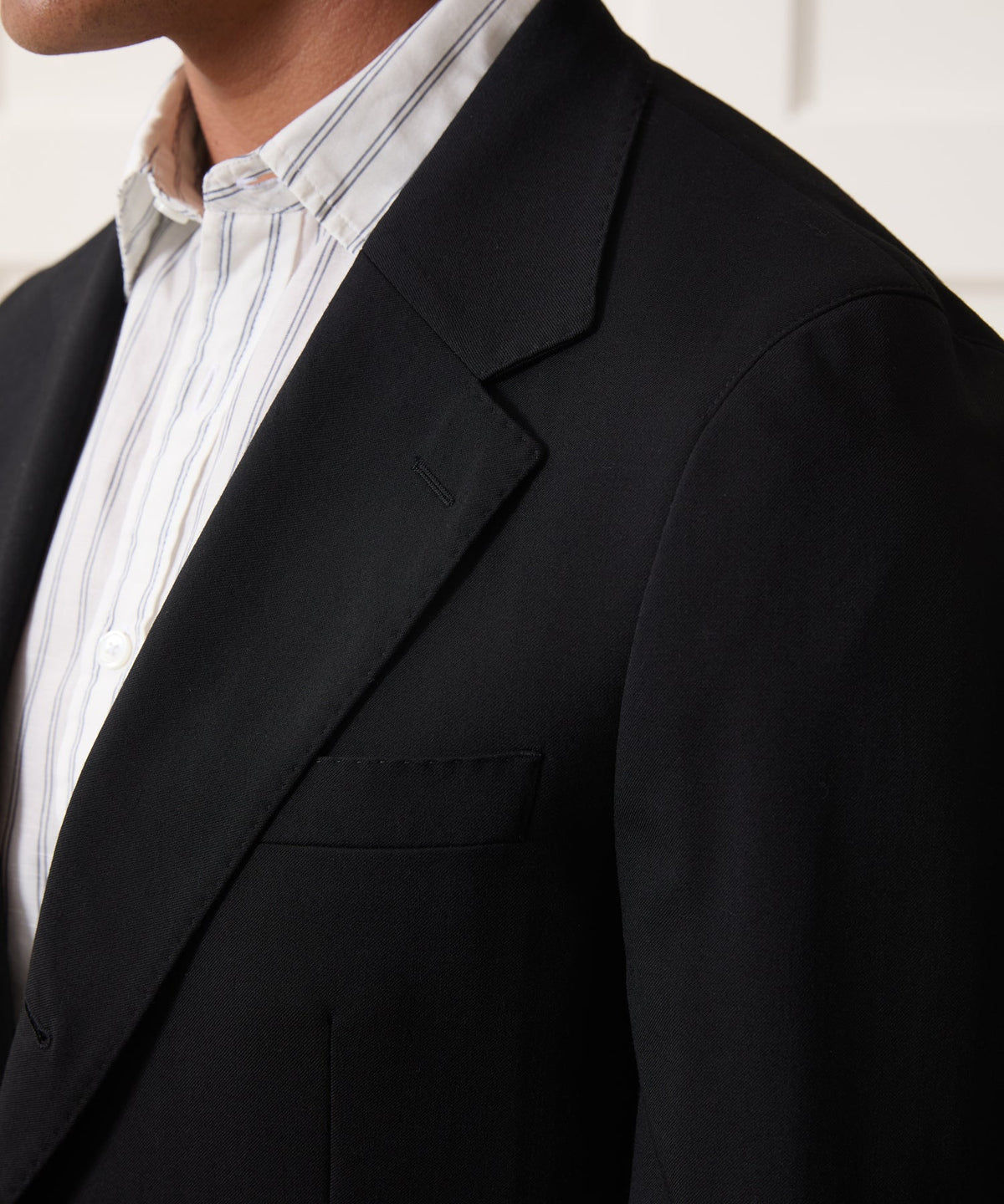 Italian Gabardine Madison Jacket - Black