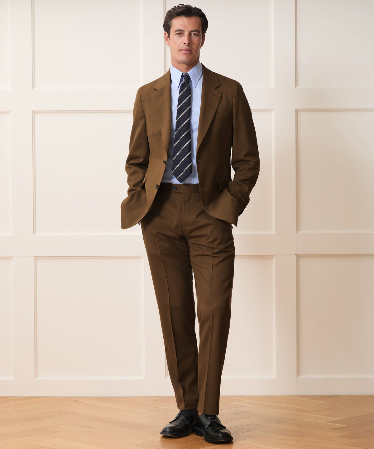 Italian Gabardine Sutton Jacket - Caramel