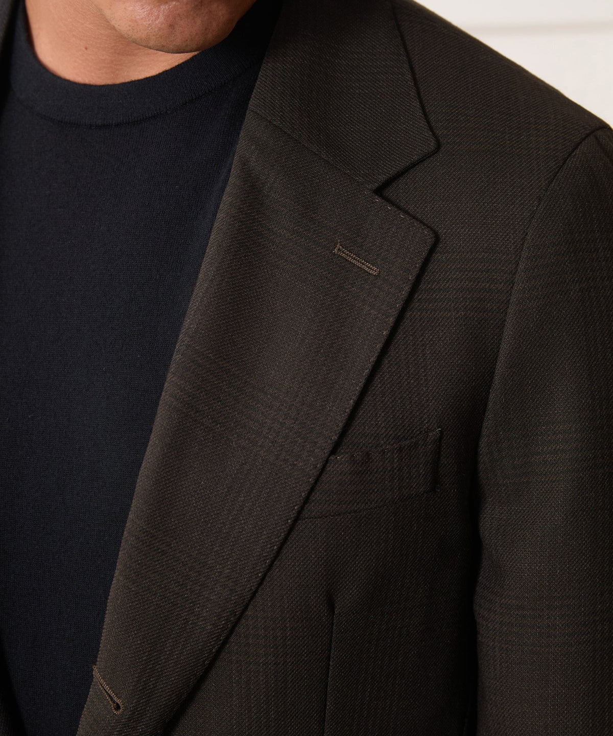 Italian Lightweight Madison Jacket - Dark Brown