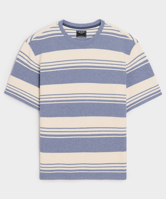 Boxy Pique Tee - Deep Springs