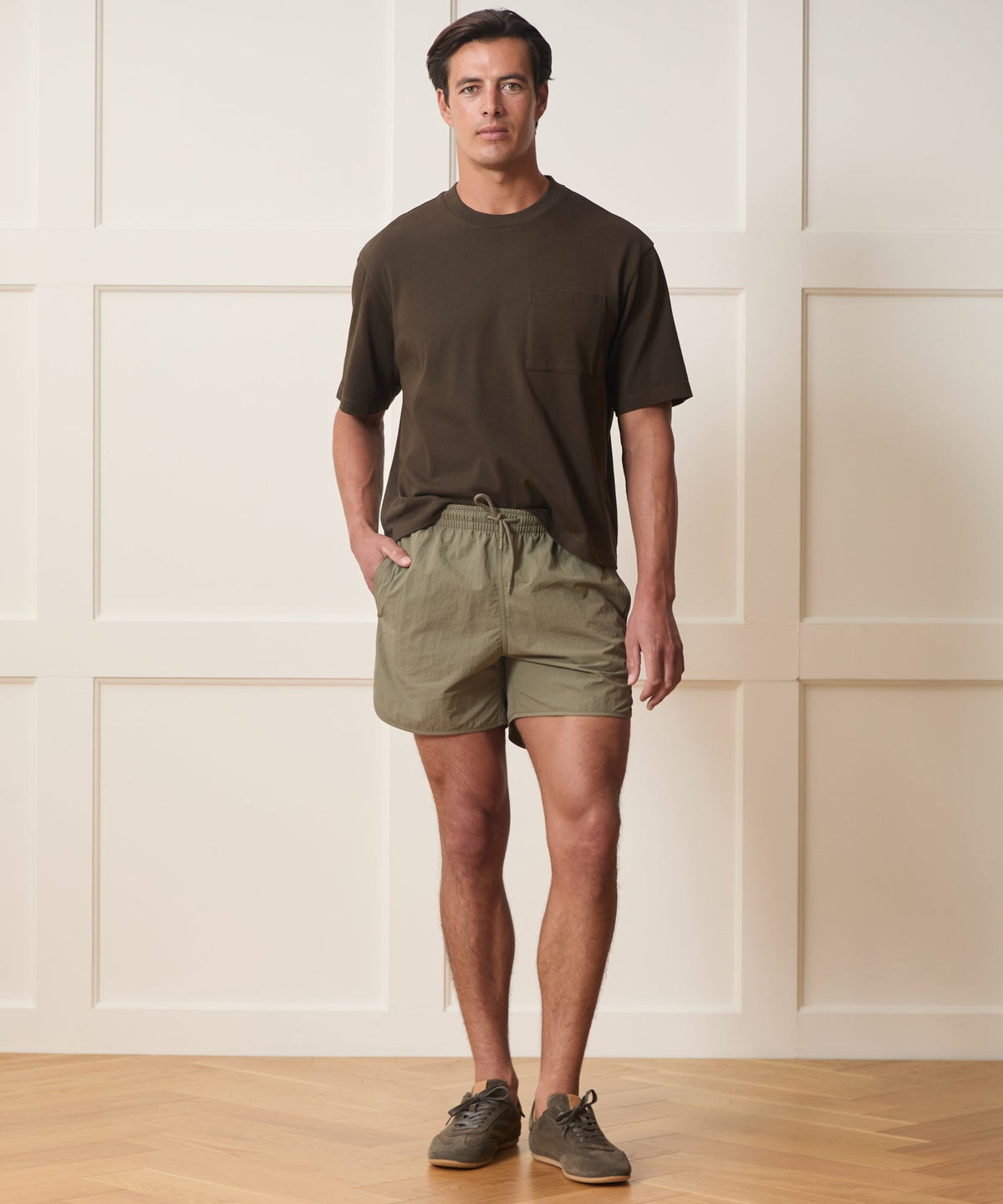 Boxy Jersey Tee - Espresso Bean