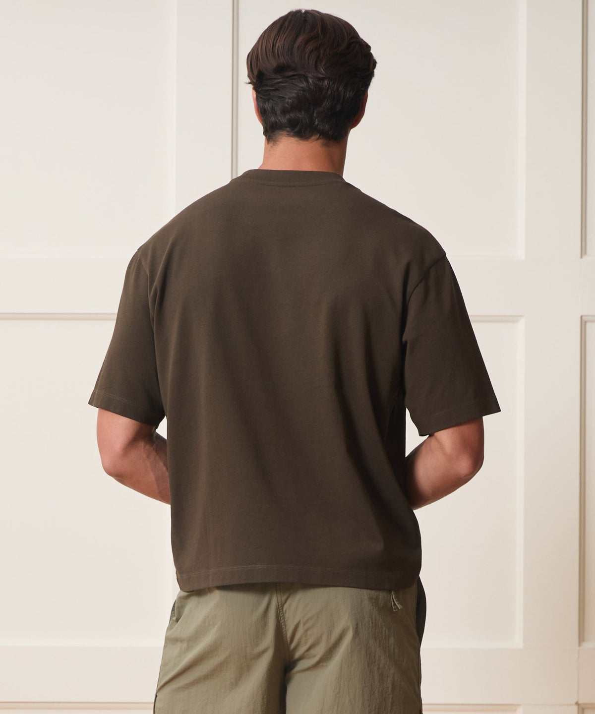 Boxy Jersey Tee - Espresso Bean