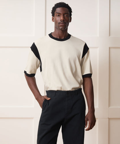 Collegiate Jersey Ringer Tee - Chalk