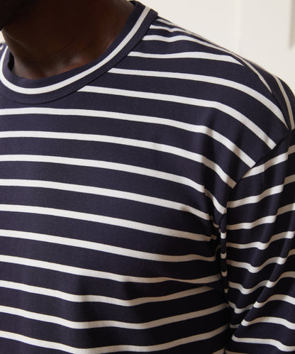 Boxy Jersey Tee - Navy