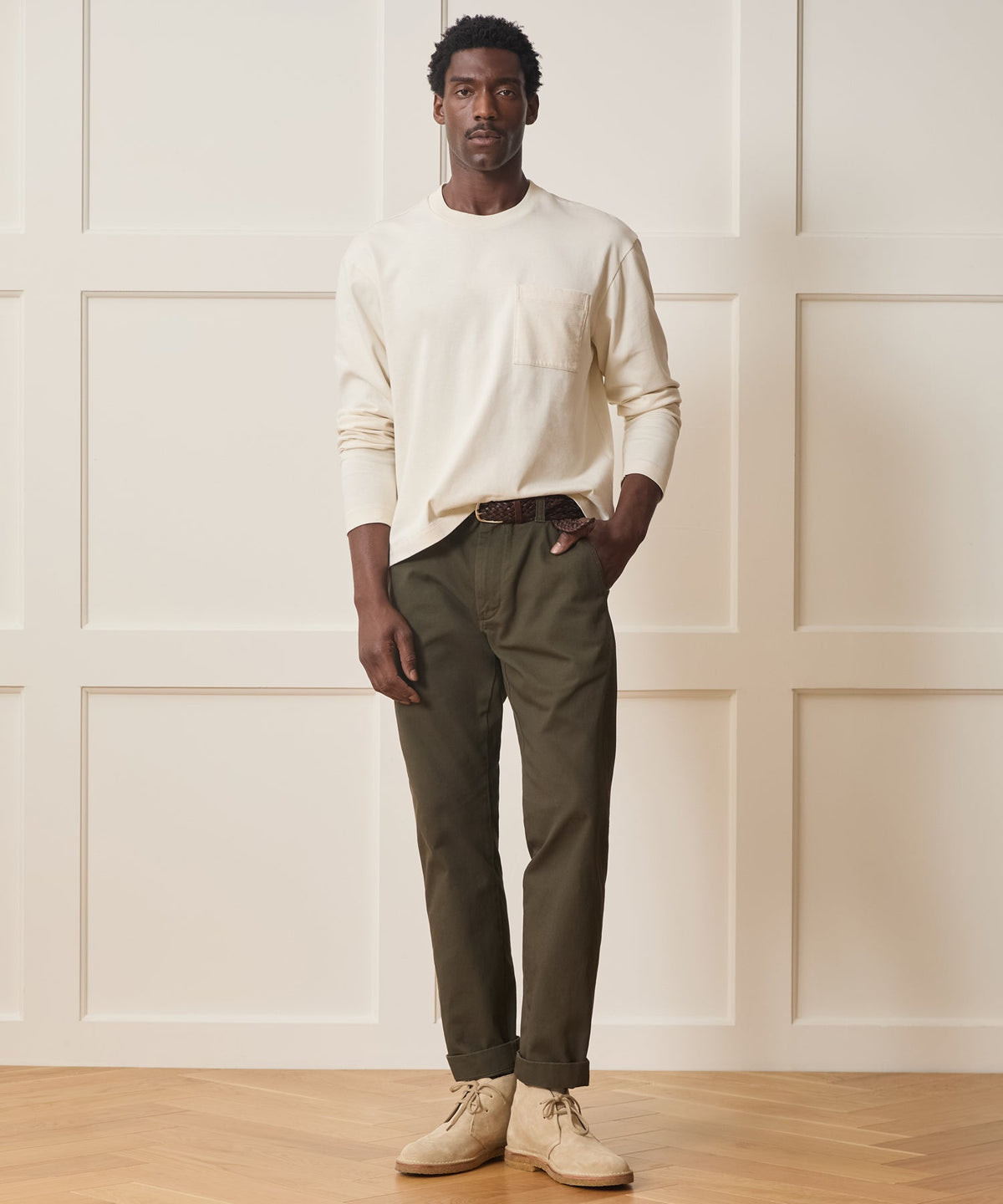 Boxy Jersey Tee - Chalk
