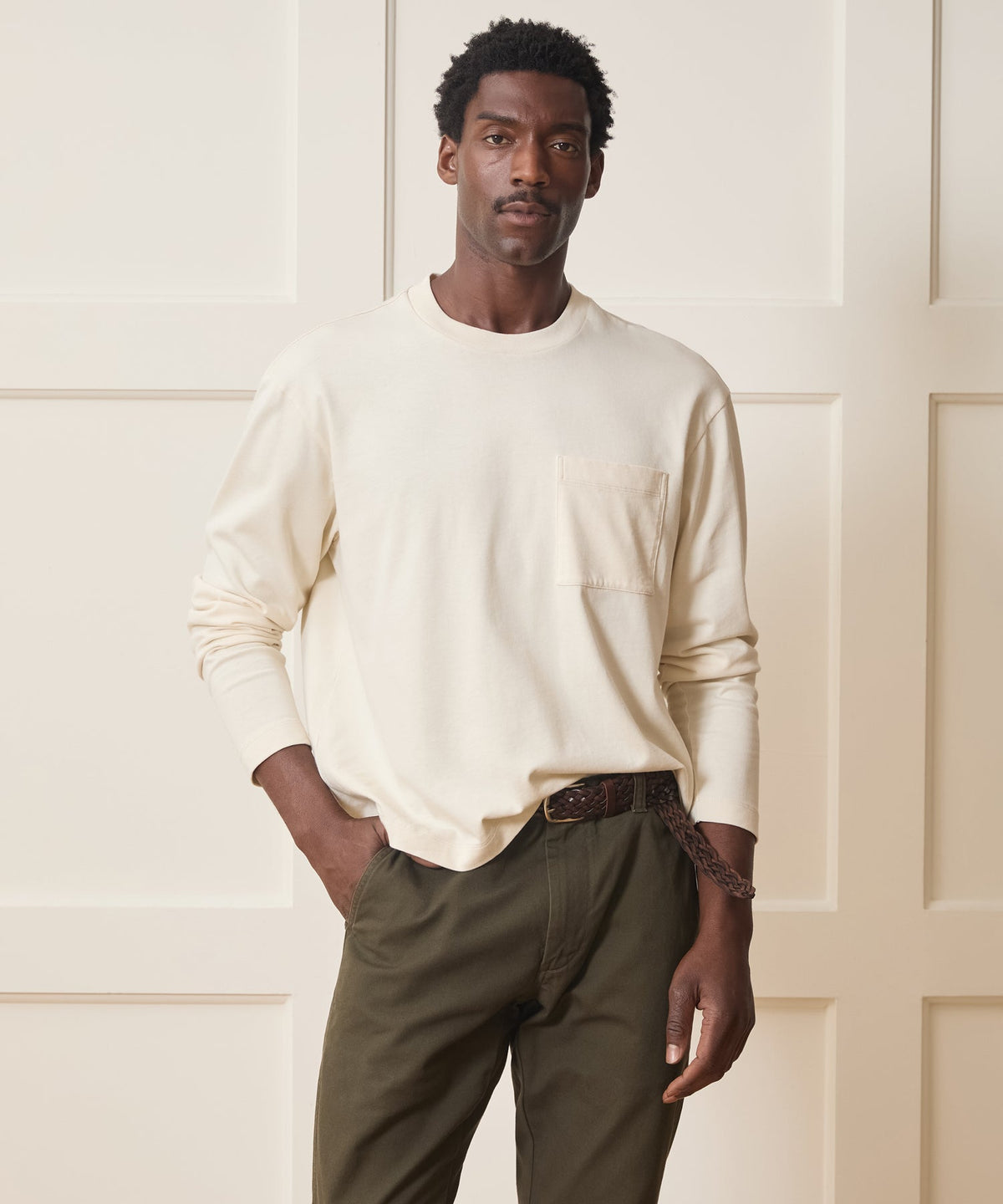 Boxy Jersey Tee - Chalk