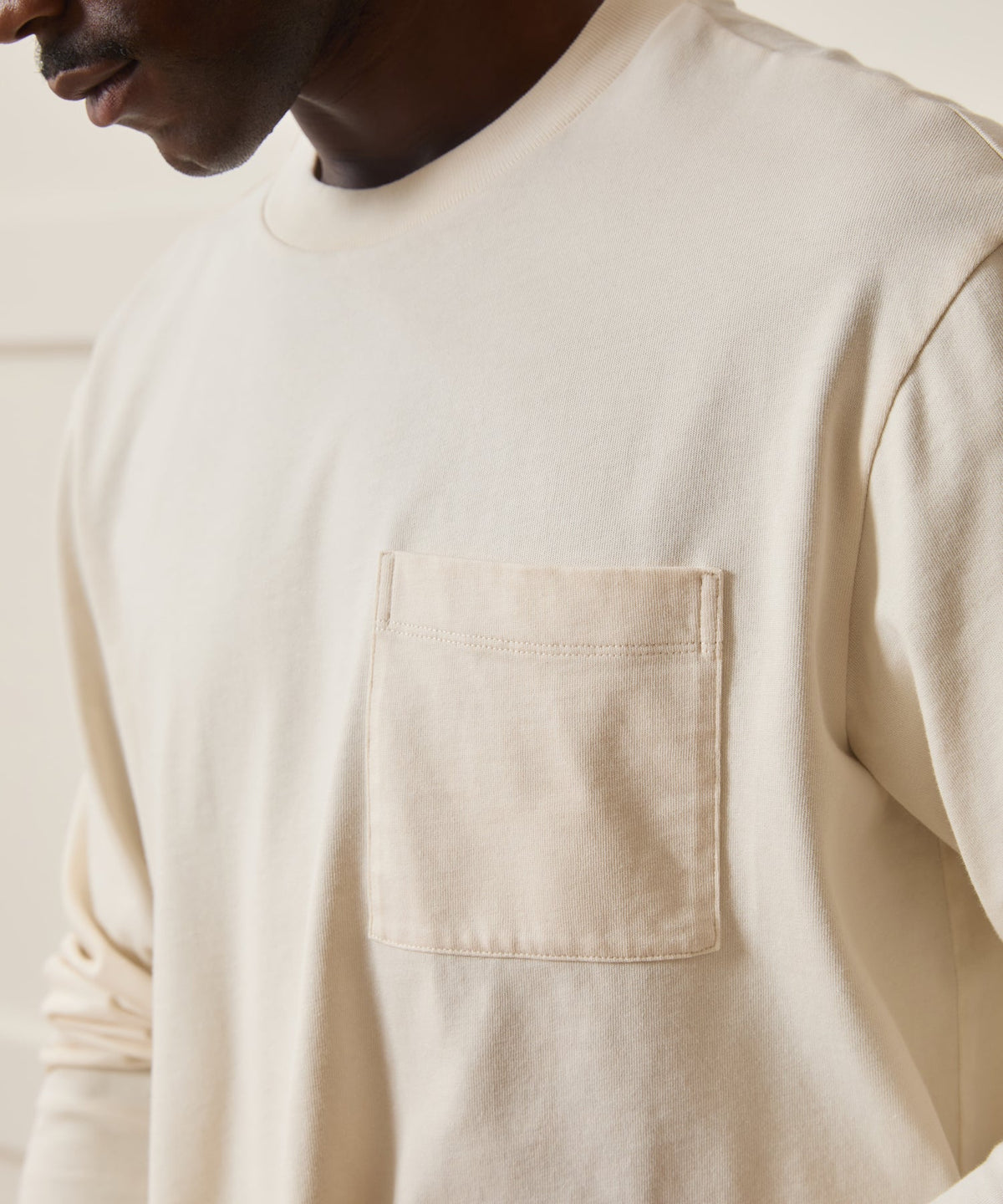 Boxy Jersey Tee - Chalk