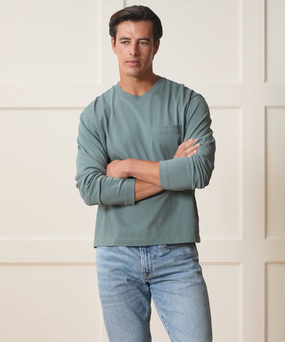 Boxy Jersey Tee - Dusty Horizon