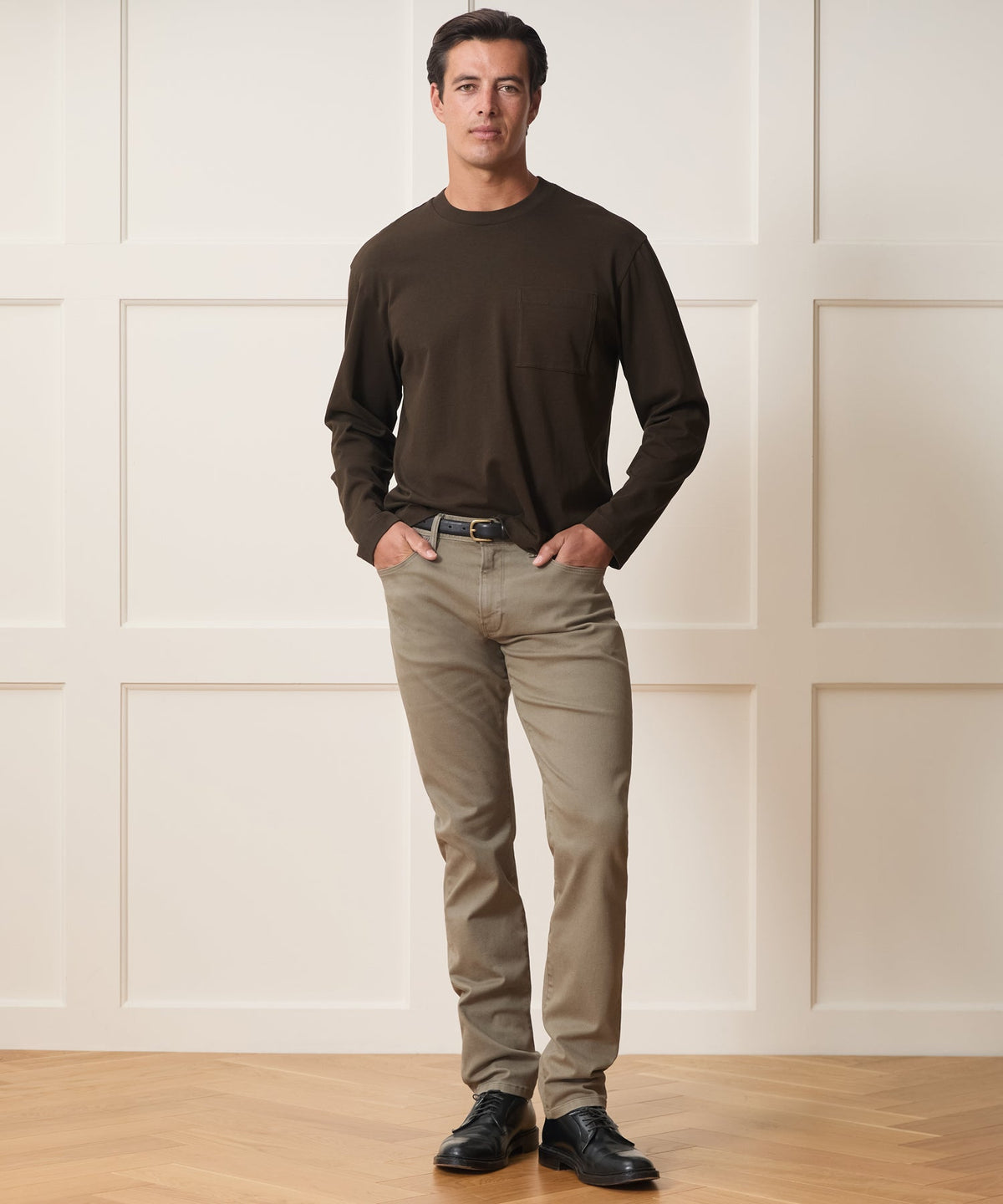 Boxy Jersey Tee - Espresso Bean