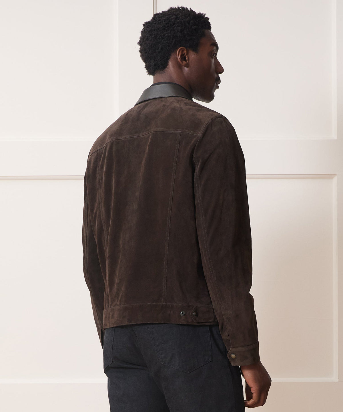 Italian Suede Dylan Jacket - Espresso