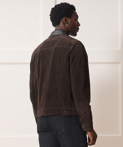 Italian Suede Dylan Jacket - Espresso