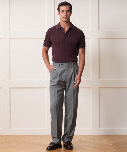 Italian Gabardine Wythe Trouser - Light Grey