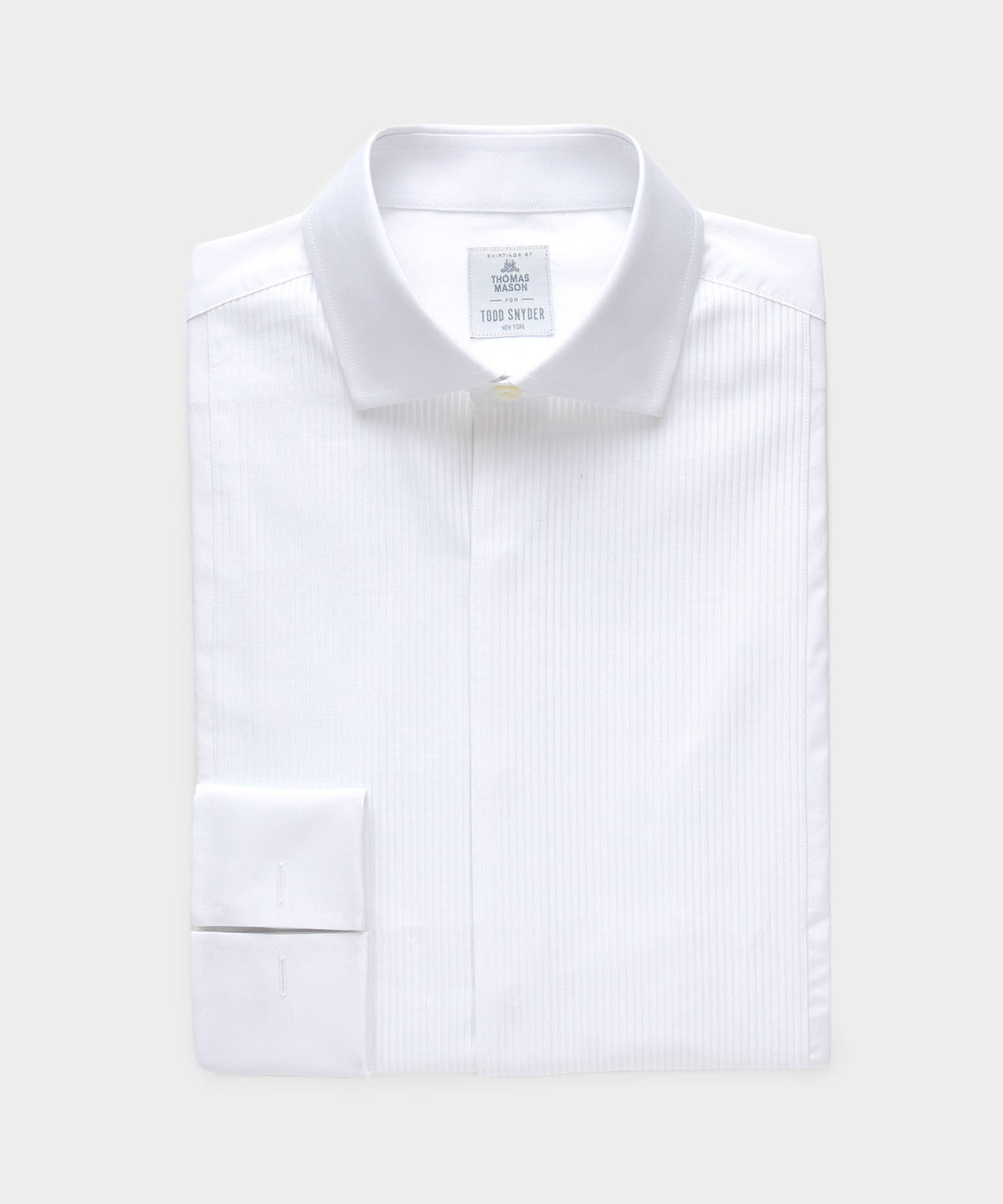 Plissé Tuxedo Shirt - White