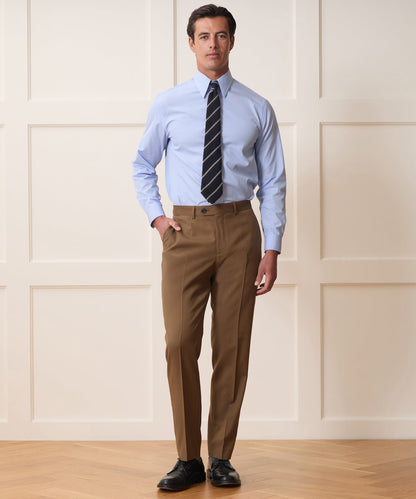 Poplin Long Point Collar Dress Shirt - Blue