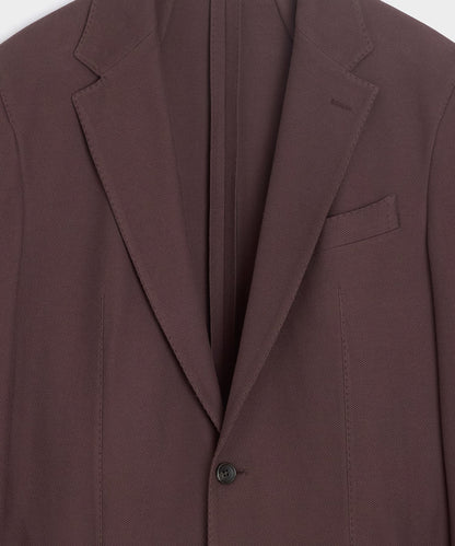Italian Knit Sport Coat - Blackberry