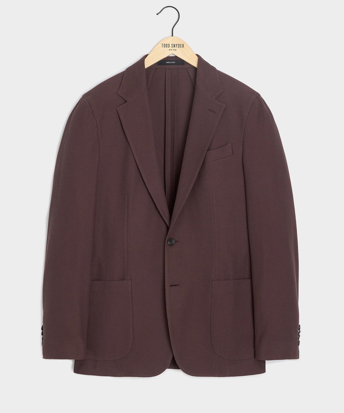 Italian Knit Sport Coat - Blackberry