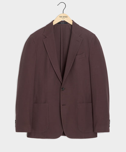 Italian Knit Sport Coat - Blackberry