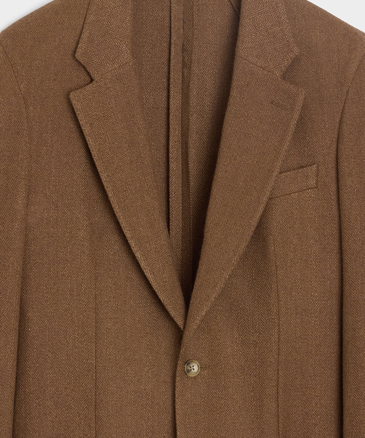 Italian Herringbone Sport Coat - Straw