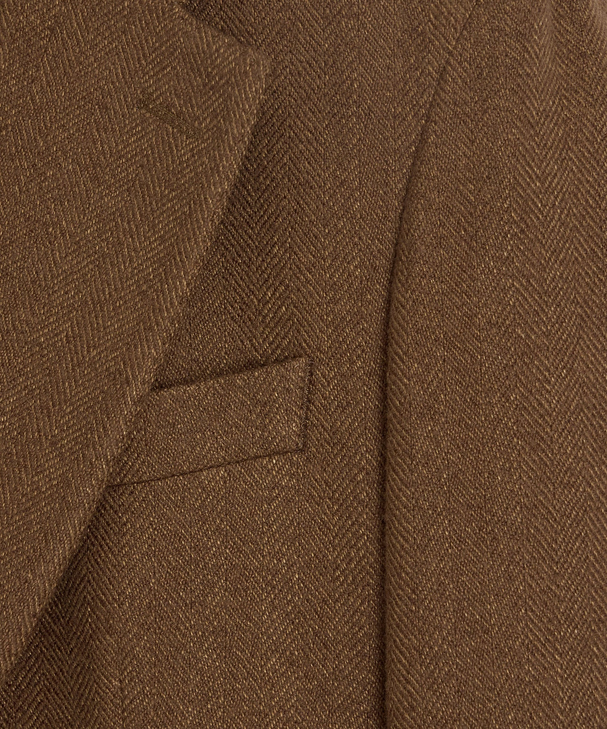 Italian Herringbone Sport Coat - Straw