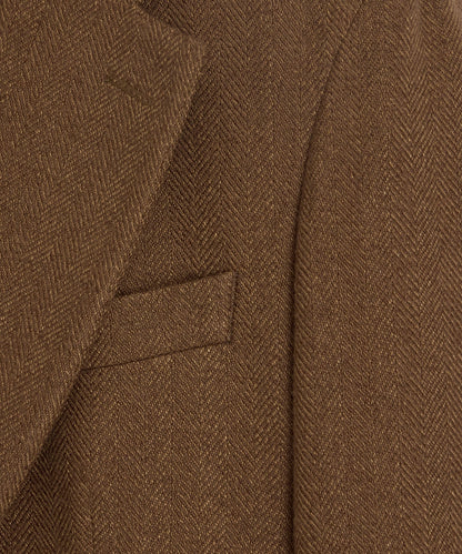 Italian Herringbone Sport Coat - Straw
