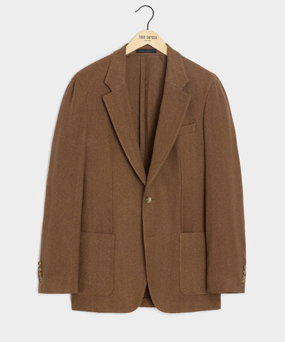 Italian Herringbone Sport Coat - Straw