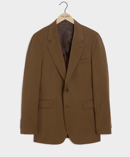 Italian Gabardine Sutton Jacket - Caramel