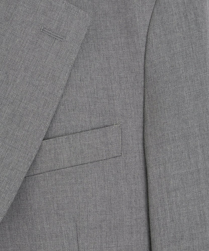 Italian Gabardine Sutton Jacket - Light Grey