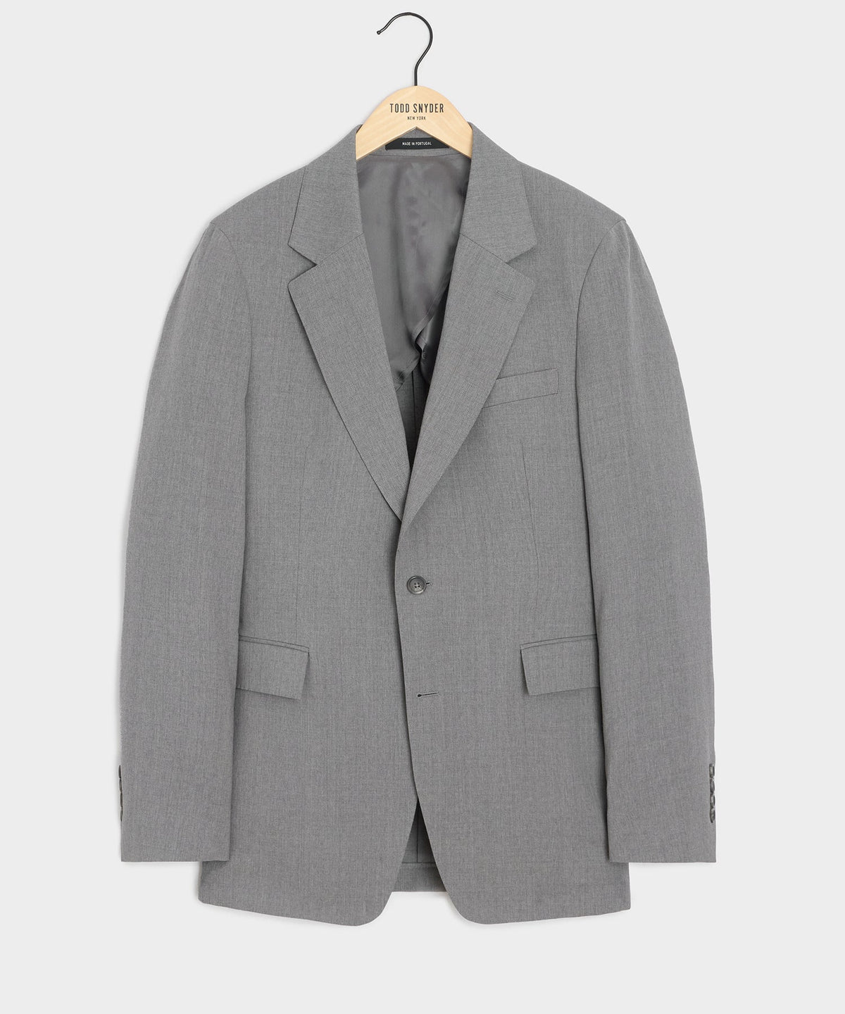 Italian Gabardine Sutton Jacket - Light Grey