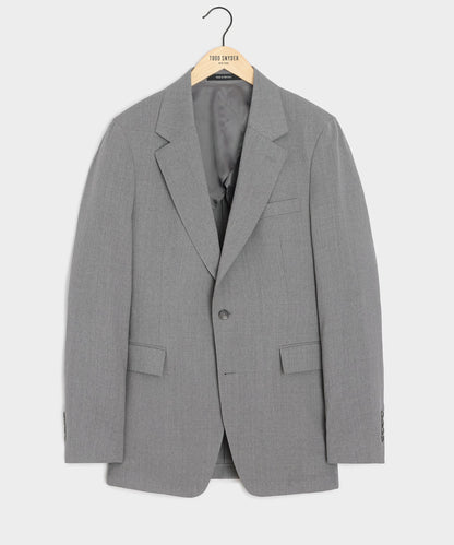 Italian Gabardine Sutton Jacket - Light Grey