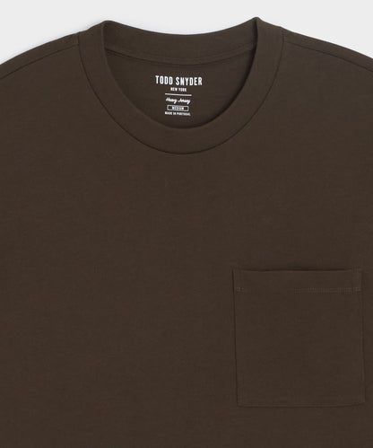 Boxy Jersey Tee - Espresso Bean