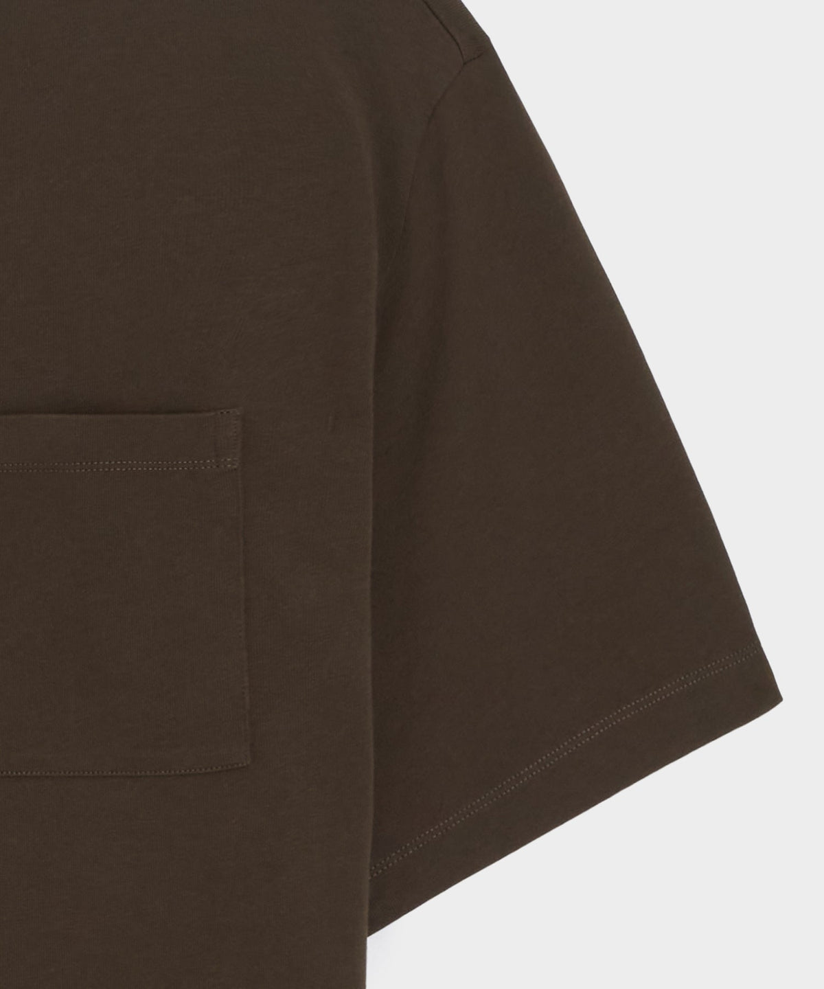 Boxy Jersey Tee - Espresso Bean