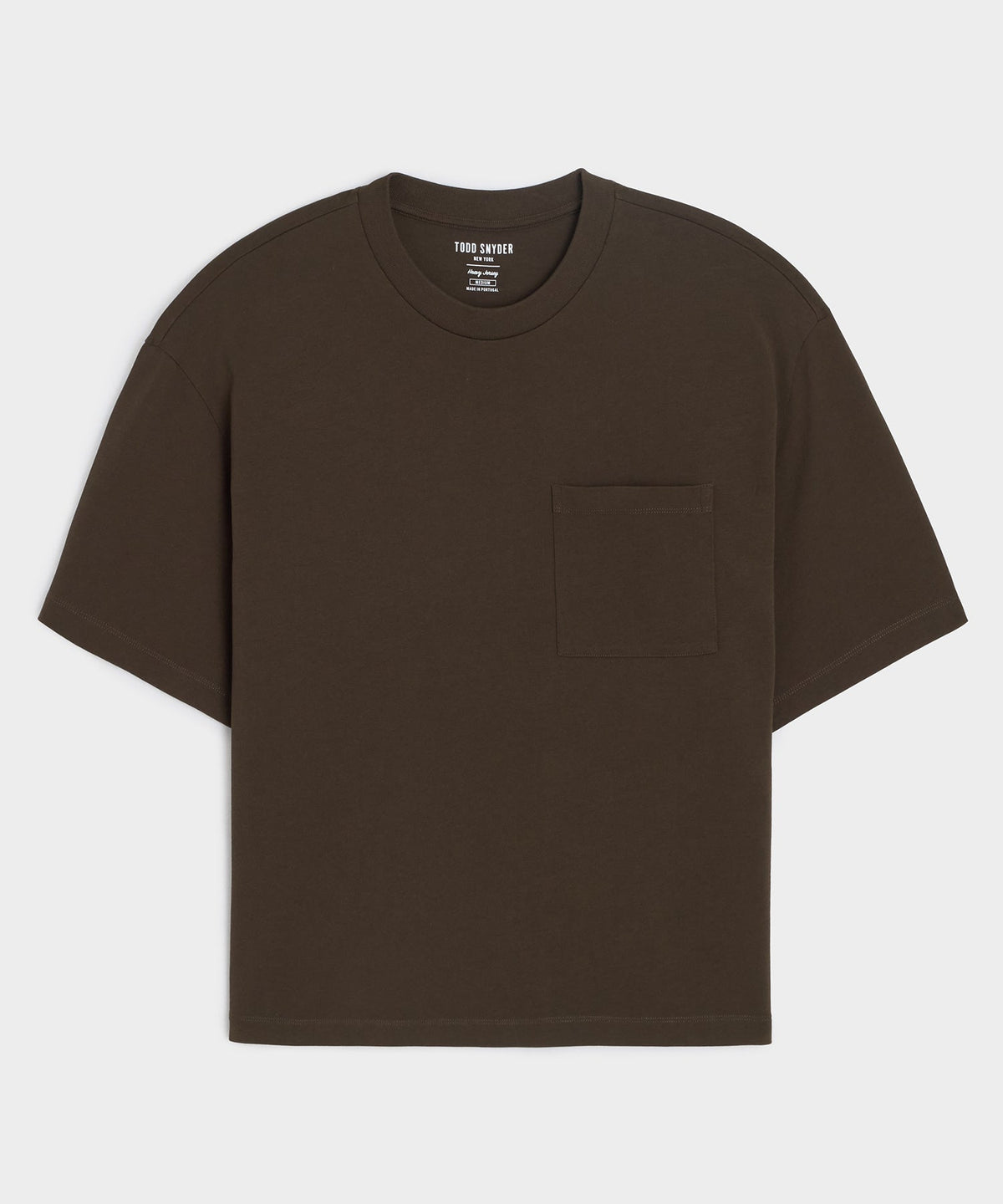 Boxy Jersey Tee - Espresso Bean