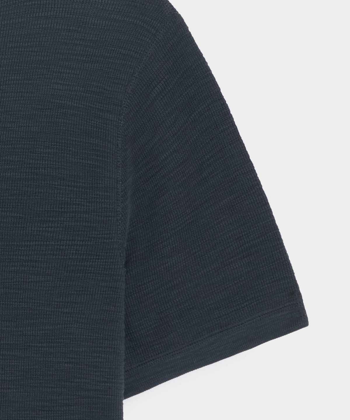 Lightweight Mini Waffle Tee - Navy Batik