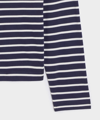 Boxy Jersey Tee - Navy