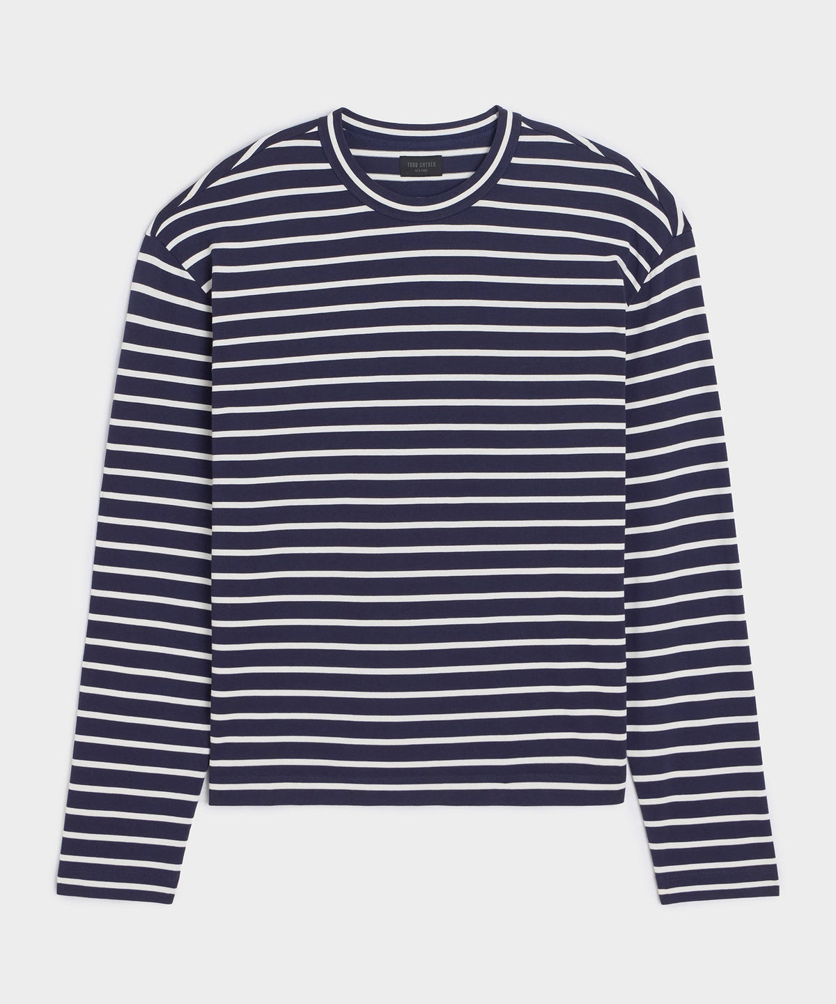 Boxy Jersey Tee - Navy