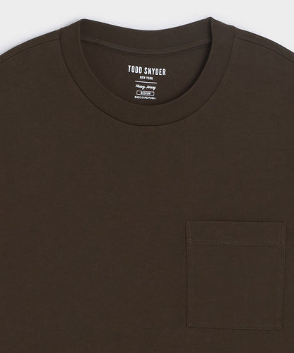 Boxy Jersey Tee - Espresso Bean