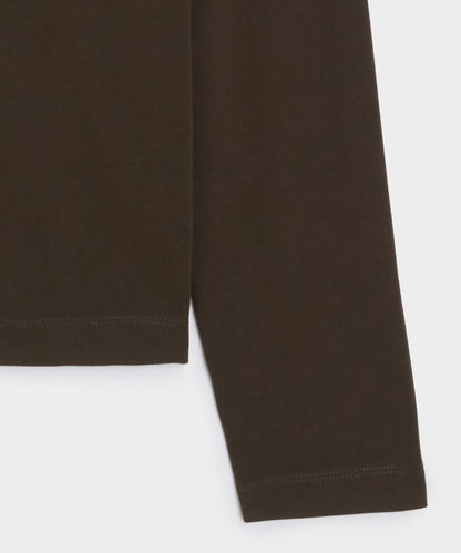 Boxy Jersey Tee - Espresso Bean