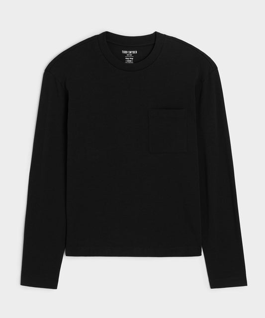 Boxy Jersey Tee - Pitch Black