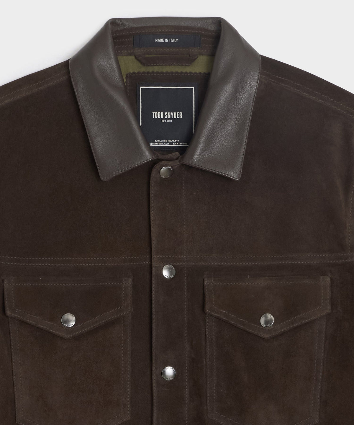 Italian Suede Dylan Jacket - Espresso